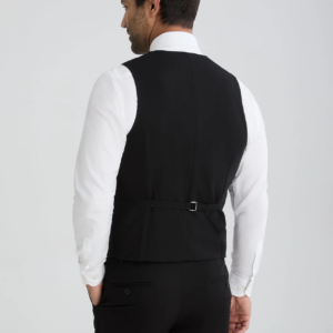 Men’s Modern Fit Suit Vest Black (2)