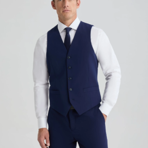 Men's Modern Fit Suit Vest Brilliant Blue