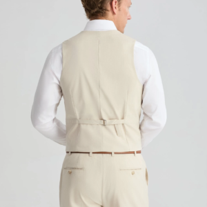 Men’s Modern Fit Suit Vest Tan (2)